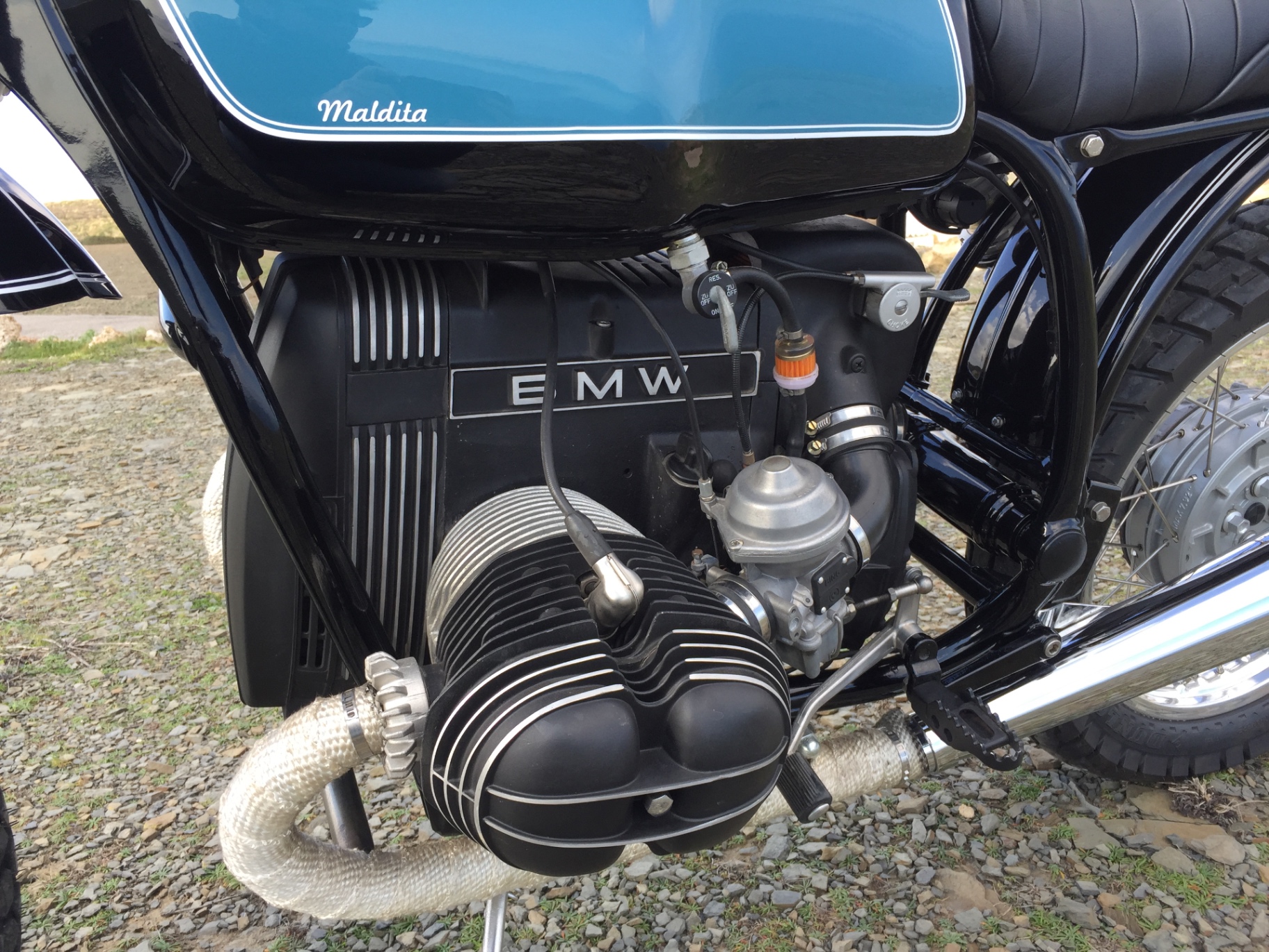 Motor bóxer 860 cc Siebenrock — detalle